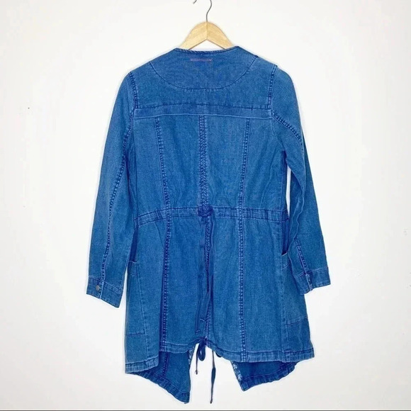 Anthropologie Hei Hei Denim Open Front Blazer Jacket Size XS - Picture 9 of 9